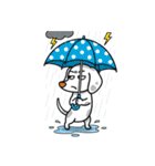 ダックスフンドのキモチ（個別スタンプ：35）