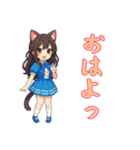 猫耳の制服アイドル1（個別スタンプ：14）