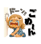3Dギャグ満載毎日送れるロングヘアガール（個別スタンプ：22）