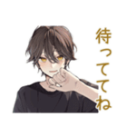 黒猫系男子★遅刻と再集合（個別スタンプ：5）