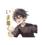 黒猫系男子★遅刻と再集合（個別スタンプ：12）