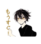 黒猫系男子★遅刻と再集合（個別スタンプ：14）