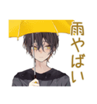 黒猫系男子★遅刻と再集合（個別スタンプ：19）
