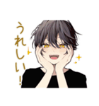 黒猫系男子★遅刻と再集合（個別スタンプ：37）