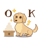 ダックス大好き【秋】クリーム（個別スタンプ：2）