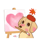 ダックス大好き【秋】クリーム（個別スタンプ：6）