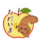ダックス大好き！【秋】レッド（個別スタンプ：15）