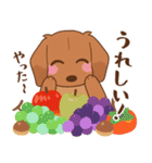 ダックス大好き！【秋】レッド（個別スタンプ：17）