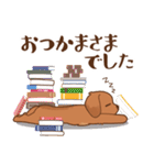 ダックス大好き！【秋】レッド（個別スタンプ：30）