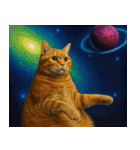 宇宙の中の猫HD（個別スタンプ：2）
