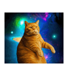 宇宙の中の猫HD（個別スタンプ：3）
