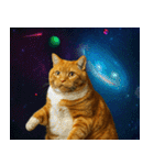 宇宙の中の猫HD（個別スタンプ：5）
