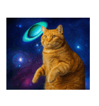 宇宙の中の猫HD（個別スタンプ：8）