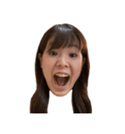 アレンジ機能といっしょ 顔だらけ（個別スタンプ：8）