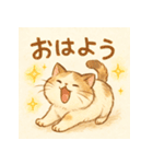 ほんわか猫とゆるっと毎日（個別スタンプ：3）