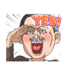 ギャグ顔おじさん（個別スタンプ：1）