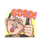 ギャグ顔おじさん（個別スタンプ：6）