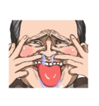 ギャグ顔おじさん（個別スタンプ：9）
