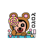 ポポベア、お菓子＆アイス工場見学！（個別スタンプ：11）