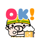 飛び出す！ビールで乾杯！おやじ君（個別スタンプ：19）