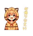 [お帰りなさい専用]猫耳フードの男の子（個別スタンプ：4）