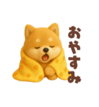 柴犬の毎日スタンプ！羊毛シリーズ（個別スタンプ：5）