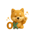 柴犬の毎日スタンプ！羊毛シリーズ（個別スタンプ：21）