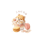 柴犬×スイーツ♡（個別スタンプ：2）