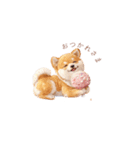 柴犬×スイーツ♡（個別スタンプ：5）