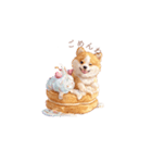 柴犬×スイーツ♡（個別スタンプ：17）