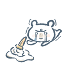 しろいくまのこツイン版その1（個別スタンプ：6）