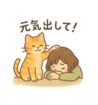 なんとなく人っぽい仕草をする猫（個別スタンプ：2）