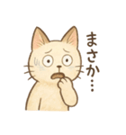 なんとなく人っぽい仕草をする猫（個別スタンプ：15）