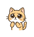 なんとなく人っぽい仕草をする猫（個別スタンプ：27）