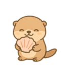 貝大好きラッコちゃん（個別スタンプ：1）