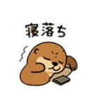 貝大好きラッコちゃん（個別スタンプ：34）