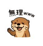 貝大好きラッコちゃん（個別スタンプ：35）