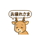 ふわふわ鹿の毎日スタンプ（個別スタンプ：9）