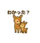 ふわふわ鹿の毎日スタンプ（個別スタンプ：28）