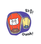旅人ベベニャン (韓国語 - フランス語)4（個別スタンプ：1）