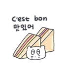 旅人ベベニャン (韓国語 - フランス語)4（個別スタンプ：16）