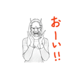 能面女子（個別スタンプ：15）