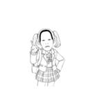 能面女子（個別スタンプ：31）