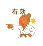頑張る柔道女子スタンプ（個別スタンプ：22）