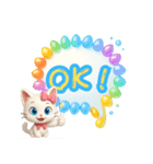 かわいい白猫メッセージ（個別スタンプ：22）