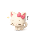 エモかわ黒猫・元気白猫・カフェねこ（個別スタンプ：8）