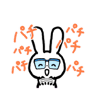 毎日きちんと敬語 めがねうさぎ（個別スタンプ：11）