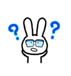 毎日きちんと敬語 めがねうさぎ（個別スタンプ：35）