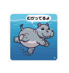 ファミリーカバの日常スタンプ（個別スタンプ：37）