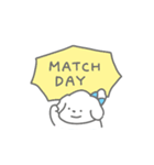 しろいぬちゃん (サッカー2)（個別スタンプ：25）